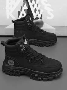 Botas casuales para adolescentes y estudiantes, resistentes al desgaste, de unicolor y elegante, de estilo británico versátil