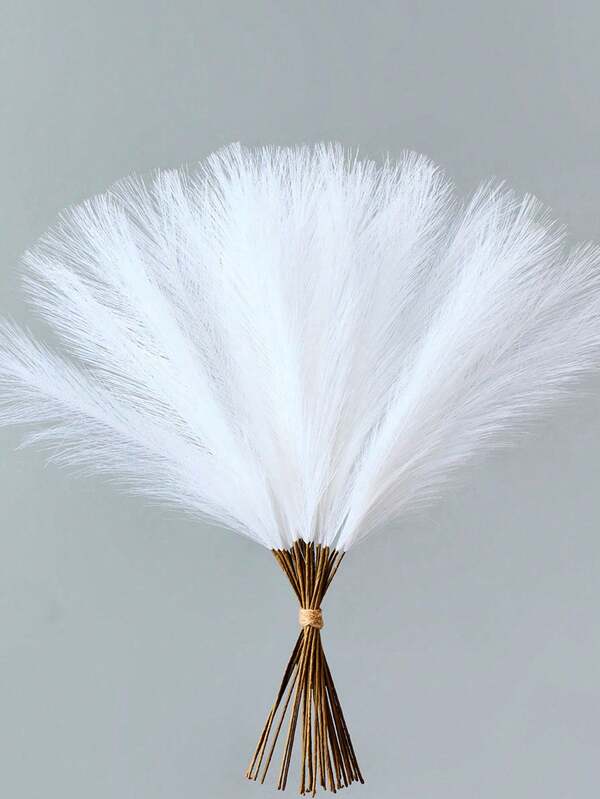 10/20/50pcs Plush Artificial Grass, Large Universal Tree Branches For Floor Vase Filling, Suitable For Bohemian Decoration In Home Kitchens, Room Decoration, Wedding Party Decoration, Fake Plants, Autumn Decoration, Rooms, Desks, Garden Decoration, Room Decoration, DIY Photography Props,Fall Decor,Autumn