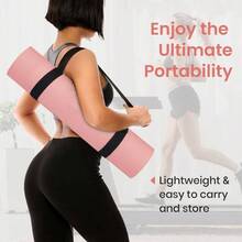 Tapete de Yoga Antideslizante y Cmodos, Yoga para Ejercicio de Calidad y Ecolgico, 183x 61CM, Suavecito y Grueso, Deporte Colchoneta Fitness Alfombrilla Gimnasio de Ejercicio para YogaGymPilates - Rosa+Azul - Ver 8