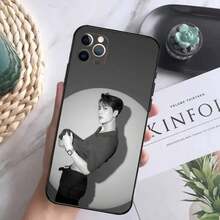 Singer Jackson Wang Phone Case Covercompatible with  16,15,14,13,12 Mini 11 Pro XR,X,XS,MAX 7,8 Plus Silicone Cover Soft Black,Covercompatible with  17 Hülle, 17 pro Hülle, 17 promax Hülle,Covercompatible with  17 Hülle, 17 pro Hülle, 17 promax Hülle