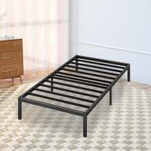 Base De Cama Individual Metal Camas Individuales Baratas - Negro - Ver 8