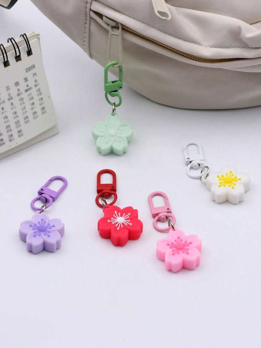 Portachiavi carino a forma di fiore, adatto per donne e ragazze, può essere utilizzato come decorazione per borse o zaini