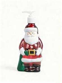 1 Bình đựng xà phòng thiết kế hình ông già Noel 350ml, Chai nhựa Pet có thể bơm lại, Thích hợp để rửa tay, gội đầu và sữa tắm - Nắp vặn, Không mùi thơm - Trang trí phòng tắm, Lưu trữ chất lỏng theo chủ đề Giáng sinh, Bình đựng xà phòng lý tưởng cho phòng tắm, Trang trí nhà cửa và phòng tắm, Quà tặng Giáng sinh - Nhiều màu - Xem 6