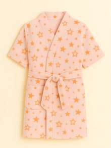 Children's - Youth Terrycloth Character Pool Bathrobe - Estrella - Ver 2