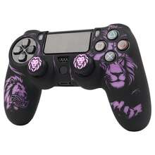 Lion Head Controller Skin Cover For Playstation 4 Controller, RALAN 1 Controller Protector Case+2 CustomisedThumb Grips Caps - Multicolor - View 6