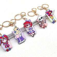 Keychain, Clown Rabbit Pendant - 積木人[金扣]亞克力 - 查看 5
