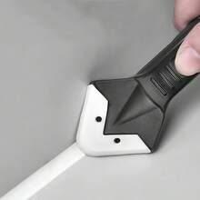 3-In-1 Silicone Curing Joint Filling Tool - 5 Interchangeable Heads' Connector Maintenance Kit | Stainless Steel, Multi-Functional, For Sealing And Releasing Adhesives At Corners | Durable, Ergonomic Cuffs, Compact Design, Easy To Hold, Durable Tool, Multi-Functional Tool, Sealing Tool, DIY Tool