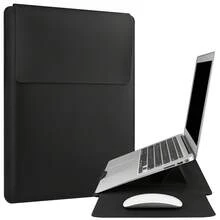 15-16 英寸防水皮革笔记本电脑保护套，带散热功能和可调节笔记本电脑支架，适用于 MacBook Pro 16、MSI Katana 16 (2025) - 彩色 - 查看 2