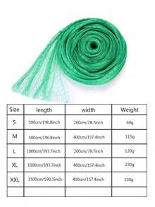 塑料花园防鸟网，适用于蔬菜、植物、花卉和果树，耐用的塑料温室框架防虫围栏，防止鸟类、松鼠、猫、狗、鸡和其他动物进入，池塘尼龙编织防护罩 - 彩色 - 查看 3