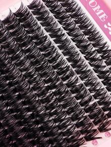 224/252/280 Clusters Of False Eyelashes, D Curl, 50D/60D/80D/100D Strands, 12-18mm, Long-Lasting, Fine, Ultra-Light False Eyelash Tool Set, Dense Eye-Enhancing Tool Set, Suitable For Weddings, Christmas Parties, Travel, Daily Wear, Eyelash Extensions, Beginner Makeup Segmented Eyelashes. - Multicolor - View 11