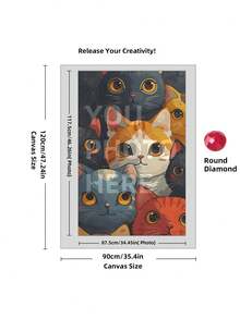 5D Custom Diamond Painting Kits, DIY Personalized Diamond Art Photo With Your Own Pictures, Customised Diamond Painting Kits Full Drill For Adults, Dog, Friends, Loves, Perfect For Room Decor.Custom Personalized 5D DIY Diamond Art Painting Kit, Custom Home Decor Diamond Art Painting, Unique Thanksgiving Valentine'S Day Gift - Multicolor - View 64