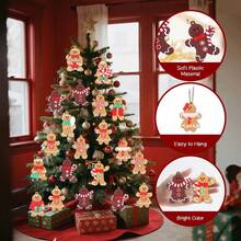 12pcs Gingerbread Man Decorations: Add A Sweet Atmosphere To Your Christmas Tree Decor! Christmas, Halloween, Thanksgiving, Easter Gifts, Christmas Trees, Santa Claus, Christmas Decorations, Gingerbread Houses, Christmas Gifts, Christmas Tree Ornaments, Christmas Gifts, Christmas