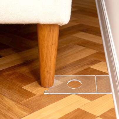 GIURKUU 透明沙发床挡块，通用墙壁垫片 1 件/2 件，保护墙壁，防止加热器引发火灾风险，并为插座留出空间