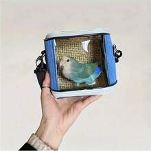 3 PiecesPortable Bird Carrier Set - Breathable Transparent Shoulder Bag, Oxford Cloth, Zipper Closure, Suitable For All Seasons - Multicolor - View 3