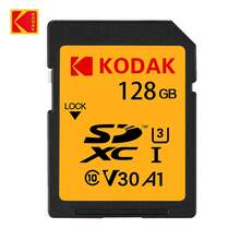 Kodak 柯达相机存储卡 SD 卡 32GB/64GB/128GB 高速 100MB/S SDXC 单反存储卡 Class10 4K 高清 V30 A1 - SD U3 - 查看 11