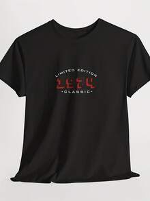 Limited Edition Uni Heavy Cotton Tee, Casual Black Tee, Streetwear Graphic Shirt, Gift For HimHer, Everyday Wear - 款式21 - 查看 1