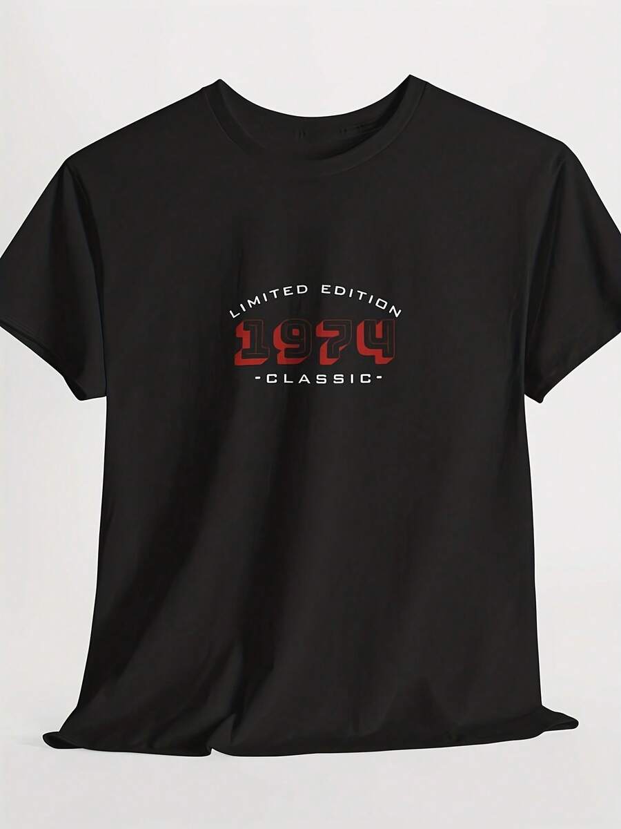 Limited Edition Uni Heavy Cotton Tee, Casual Black Tee, Streetwear Graphic Shirt, Gift For HimHer, Everyday Wear - 款式21 - 查看 1