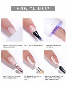 XEIJAYI 9-Color 'Nine Purple Flame' Cat Eye Nail Gel Set - Mystical Purple Hues With Intense Cat Eye Effect, Perfect For Women's Nail Art & Special Occasions, Long-Lasting & Chip-Resistant - Nhiều màu - Xem 9