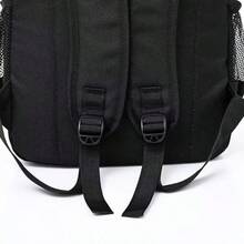 男士时尚多功能大容量背包 - 黑色 - 查看 5