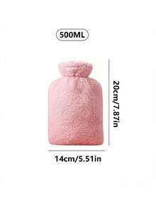 2000ml/1000ml/500ml Hot Water Bottle With Soft Cover And Plush Coat - Classic Hot Water Bottle, Winter Christmas Warming Supplies, Can Relieve Pain, Neck And Shoulder Pain, Warm Feet, Relieve Menstrual Cramps, Hot And Cold Therapy, Christmas Gifts For Family, Friends, Girlfriends Recommended, Christmas Gifts - Multicolor - View 9