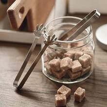 4/6 PIEZAS Pinza para cubos de azúcar con forma de palma linda, pinza de servir en miniatura con forma de mano, pinza para cubos de hielo pequeños de 12.5 cm (4.9 pulgadas), pinza de acero inoxidable 430 para aperitivos/snacks/queso/charcutería, accesorios para Navidad/Acción de Gracias/Boda/Fiesta, decoración de escritorio para postres - Ver 2