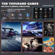Retro Game Stick Game Console, X2 Pro 4K Output & Wireless Controller Plug And Play Portable Video Game Console With 35000+ Games / 42000+ Games, Arcade Gaming Console(64G/128G) - Nhiều màu - Xem 3