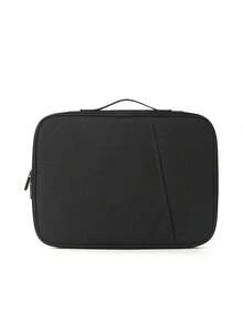 1 Laptop Sleeve With Handle, Padded 14-Inch Computer Tote Bag, Portable Storage Bag With Mesh Inner Pocket, Secure Hook And Loop Strap, Perfect For Work, Business And Daily Commuting - Multicolor - View 15