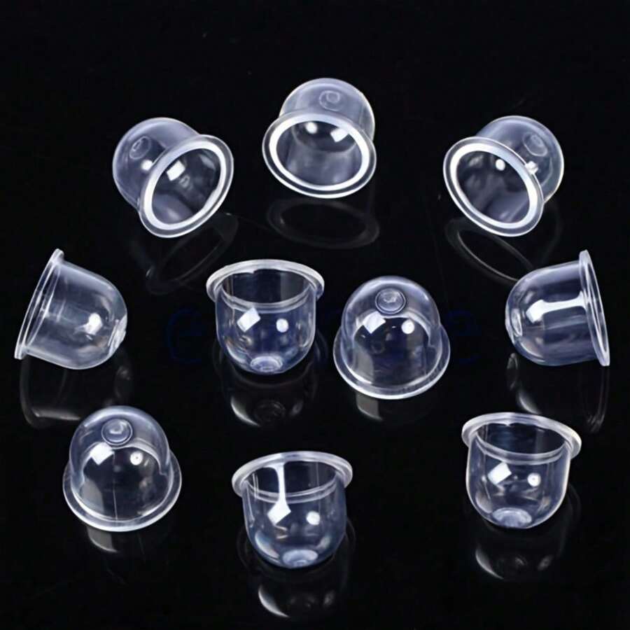 10pcs/Pack 22mm Fuel Pump Carburetor Diaphragm Cover Suitable For Chainsaws & Trimmers - Transparent - View 1