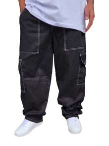 Men Pants - Black and White - View 8
