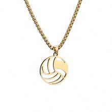 Naszyjnik ze stali nierdzewnej do piłki nożnej, siatkówki, futbolu amerykańskiego, koszykówki z personalizowanym tekstem, prezent dla kolegów z drużyny, zespołu, dziewczyny, przyjaciół, braci, prosty, modny, w stylu hip-hopu ulicznego