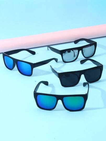 1 pieza Gafas de moda para niños, adecuadas para niños y niñas para ciclismo, esquí, senderismo, gafas protectoras de estilo envolvente clásico, adecuadas para viajes y uso en deportes al aire libre