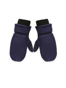 1 件儿童冬季保暖手套，防风滑雪手套，适合户外运动，男孩女孩滑雪、滑冰、单板滑雪、铲雪、雪橇和其他冬季户外活动，圣诞礼物