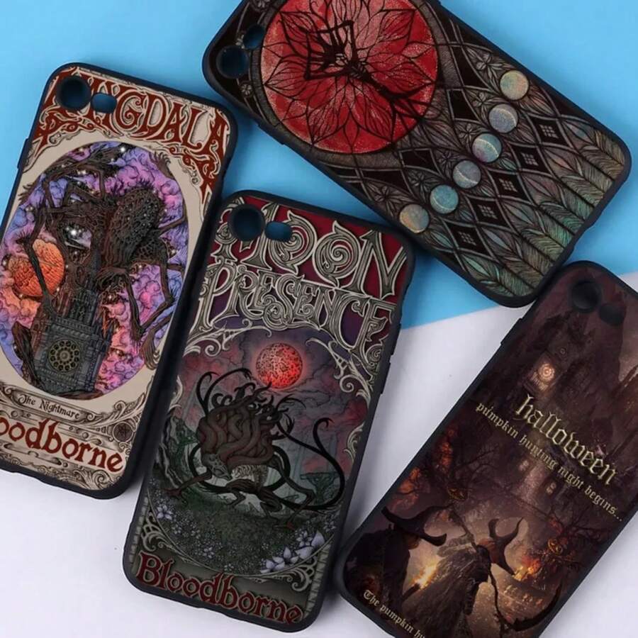 Bloodborne Phone Case Cover Compatible With  15 6 7 8 Plus 11 12 13 14 Pro SE 2020 MAX Mini X XS XR Back Funda Cover, Cover Compatible With  17 Case,  17 Pro Case,  17 Pro Max Case - z10 - 查看 1