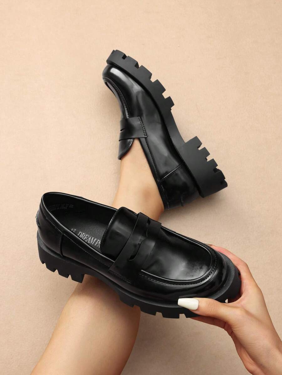 Women's Chunky Loafers 1.5-Inch Lug Sole Slip On Platform Penny Loafers For Women Dressy Work Business Casual Versatile Loafers Shoes - Verschiedenfarbig - Übersicht 1