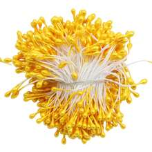 240pcs 3mm Pearlescent Flower Stamens, Artificial Gypsum Rose & Lily Handmade Craft Supplies, Home Decor Accessories