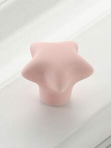 1个彩色星星云朵造型卡通门把手，创意儿童房衣柜门防撞装饰