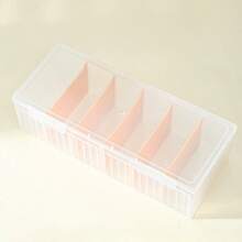 透明多隔层卡片整理盒，带翻盖 - 耐用 PET 塑料材质，用于存放游戏卡、名片和桌面配件 | 透明设计，方便查看 | 非常适合家庭办公室和游戏设置、卡片收纳盒、桌面配件支架、时尚外观、可见隔层设计、工艺品（卡片）整理、有序工作区、展示卡夹、学生 - 彩色 - 查看 6