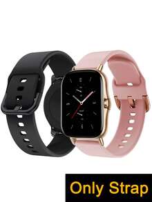 1PC 20mm 22mm Silicone Watch Band Compatible With Galaxy Watch 3/4/5/4 Classic/5 Pro (40mm/45mm/46mm), GT3/GT2 Pro, Amazfit GTR 3 Pro/GTS 4, Garmin Venu 2/Forerunner 255 Unisex Adjustable Wristband Fashionable Casual Comfortable Breathable Waterproof Sports Strap For Daily Wear, Gift, Parties, Back To School Smartwatch Accessory Perfect For Mother's Day Father's Day Gifts - Multicolor - View 39
