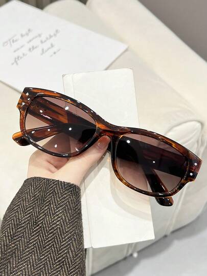 1 Pair Women's Fashionable Fashion Glasses, Summer Beach Accessory