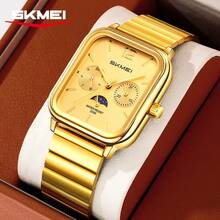 Skmei 2509 男女通用不锈钢电子腕表 50米防水 奢华金色数字手表 - 均碼 - 查看 2