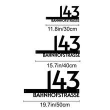 1pc Customizable Laser Cut Metal Address Plaque - Modern Outdoor House Number Sign, With Mounting Holes And Screws, No Battery Required, Weather-Resistant Wall Art, Suitable For Home And Garden Metal Yard Decor,Garden Decor, Custom Metal Sign - Black - View 5