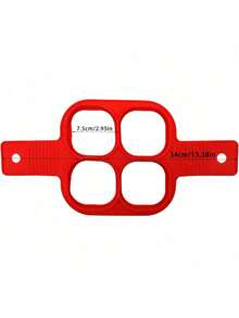 Silicone Mold For Eggs, Pancakes & Chocolate - Heat-Resistant, Easy Clean, Durable, Baking Tool - Red - View 9