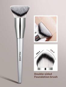 MAANGE 1pc/2pcs/3pcs/4pcs Triangle Brush, Protable Smudge Cosmetic Brush Makeup Brush With Foundation Brush Blush Brush Loose Powder Brush Contour Brush Highlighter Brush Makeup Tools Gift For Women & Girl Travel Makeup Brush 