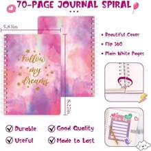 DIY Journal Kit For Girls Journaling Toys Set For Teen Art Crafts Scrapbook Diary Supplies Set Ideal Gifts For 8 9 10 11 12 13 14 Year Old Girls