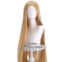 40inch Long Straight Wig Colorful Costume Wigs Synthetic Wig Red Blue Purple Blonde Anime Cosplay Wig For Halloween Cosplay Party - Multicolor - View 23