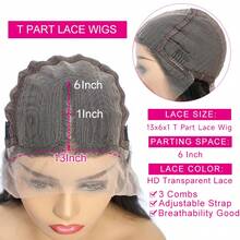 Realove 13X4 Straight Wigs Glueless Wig Human Hair Wear And Go Transparent Lace Front Wigs Human Hair Chocolate Brown Wig Bob Wigs Human Hair Wigs Glueless Wigs Pre Plucked 40 Inch T Part Long Wigs For Women Halloween Natural Black Wig Daily Party Wear - Light Brown - 查看 10