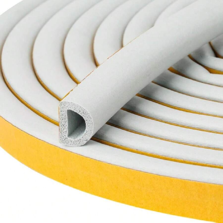 19.7Feet Rubber Weather Stripping Door Seal, Self-Adhesive Seals For Door Window Gap, Soundproofing, Insulation Strip, Door Sealers For Door Frame (Gray),24337860 - 珊瑚粉 - 查看 1