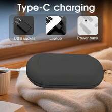 2 pièces Capacité totale 2000 mAh Réchauffe-mains magnétique portatif à chauffage rapide avec batterie longue durée et trois niveaux réglables. Chauffe-mains électrique réutilisable de taille paume portable avec grandes poches. Un incontournable pour les voyages, les cadeaux de Noël, les activités de plein air, la chasse, le golf, les déplacements, le camping et un accessoire de réchauffement hivernal indispensable pour les femmes et les hommes. Cadeaux de Noël, Réchauffe-mains, Cadeaux pour hommes, Remplissages de bas de Noël, Réchauffe-mains rechargeables