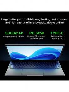 Lenovo P15H 筆記型電腦 高效能辦公伴侶 英特爾酷睿N100晶片 15.6吋視覺體驗 長時續航 便攜設計 多介面擴充 灰色 - 灰色 - 查看 4