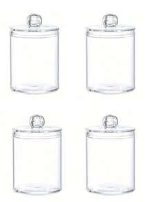 清洁棉签收纳盒，透明亚克力材质，适用于梳妆台收纳、浴室收纳、桌面收纳等。 - 彩色 - 查看 8